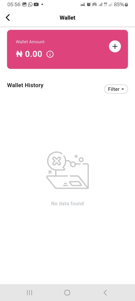 A screenshot showing how to add your payment card on the 2Snappy customer app